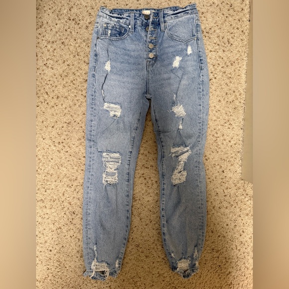 Altar'd State Denim - Altar'd State Light Blue High Rise Jeans